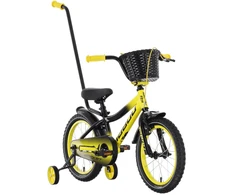 Dviratis Tabou Rocket Alu 14 juodas-yellow