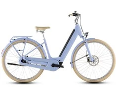 Elektrinis dviratis Cube Aruba Hybrid 600 Easy Entry 28 blueblossom'n'creme 2026-46 cm (Dydis: 46 cm)