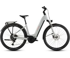 Elektrinis dviratis Cube Nuride Hybrid Performance 600 Easy Entry desertstone'n'pilkas 2026-50 cm (Dydis: 50 cm)