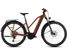Elektrinis dviratis Cube Nuride Hybrid Pro 800 Trapeze chilli'n'juodas 2026-54 cm (Dydis: 54 cm)