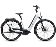 Elektrinis dviratis Cube Supreme RT Hybrid Comfort EX 600 Easy Entry metallicwhite'n'reflex 2027-50 cm (Dydis: 50 cm)