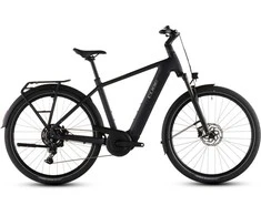 Elektrinis dviratis Cube Touring Hybrid ONE 600 coal'n'chrome 2026-50 cm (Dydis: 50 cm)