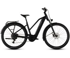Elektrinis dviratis Cube Touring Hybrid ONE 600 Trapeze coal'n'chrome 2026-58 cm (Dydis: 58 cm)
