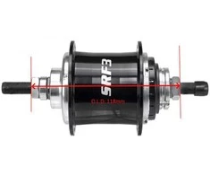 Galinė įvorė Sturmey-Archer S­RF3 Alu 36H 3-speed freewheel juodas