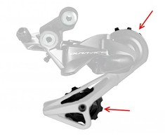 Galinio pavarų perjungėjo ratukų komplektas Shimano RD-R9100