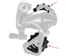 Galinio pavarų perjungėjo ratukų komplektas Shimano RD-M6800