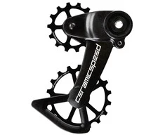 Galinio pavarų perjungėjo ratukų komplektas CeramicSpeed Oversized X for SRAM Eagle AXS Alloy 607 stainless steel juodas (107002)