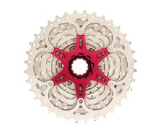 Galinis žvaigždžių blokas SunRace CSMX0 10-speed 11-36T metallic