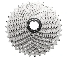Galinis žvaigždžių blokas SunRace CSRX11 Gravel HG-M/L 11-speed 11-34T metallic