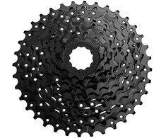 Galinis žvaigždžių blokas SunRace CSU98 9-speed juodas-11-36T