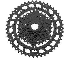 Galinis žvaigždžių blokas SunRace CSU980 9-speed juodas-11-46T