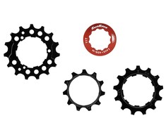 Galinių žvaigždučių komplektas SunRace SPCS10 11-13-15T 10-speed with lockring juodas