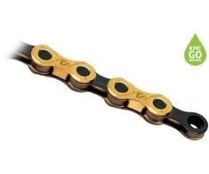Grandinė KMC X12 Ti-N Gold/Juodas 12-speed 126-links Waxed