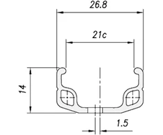 Mach 1 Ratlankis Mach1 110 28" - 622x21C Raw 36H ZigZag V8.5