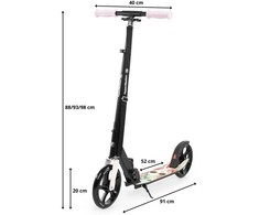 Paspirtukas HyperMotion Vibe juodas-pink