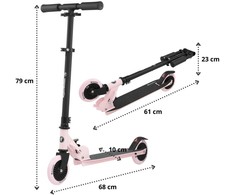 Paspirtukas HyperMotion Willy pink
