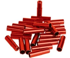 Pavarų šarvo antgaliukas ProX Alu red (100pcs.)
