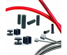 Pavarų troselių komplektas Capgo BL Doube(2x) stainless Shimano/Sram Road &amp; MTB red