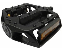 Azimut Acs Pedalai Azimut BMX Platform Alu 9/16" su guoliais ir atšvaitais juodas (1014)