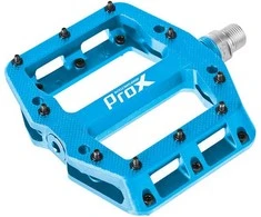 Pedalai ProX Base Pro 26 nylon Pins axle Cr-Mo mėlynas