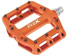 Pedalai ProX Base Pro 26 plastikas Pins axle Cr-Mo oranžinis