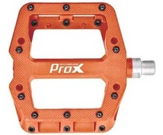 Pedalai ProX Base Pro 26 plastikas Pins axle Cr-Mo oranžinis