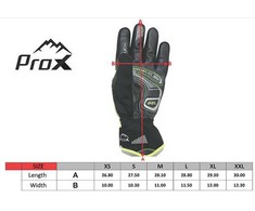 Pirštinės Prox Performance Pro Long Gel juodas-lime-XL