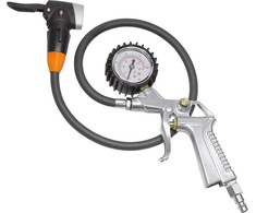 Pompos galvutė Cyclus Tools Multivalve AV/DV/FV su žarna ir oro pistoletu kompresoriui (720561)