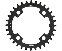 Priekinis dantratis SunRace CRMX04 Narrow-Wide Alu 104BCD juodas-30T