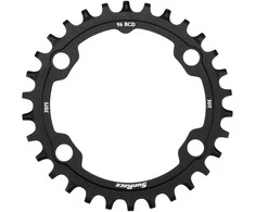 Priekinis dantratis SunRace CRMX30 siauras platus asimetrinis Alu 96BCD 30T