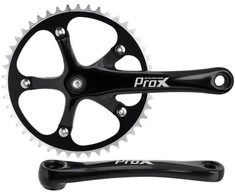 Priekinis žvaigždžių blokas ProX Fix Bike Alu 1-speed 46T 170mm juodas