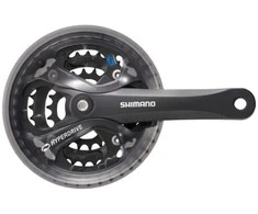 Priekinis žvaigždžių blokas Shimano ACERA FC-M361-48T 175MM 7/8-speed juodas-48X38X28T