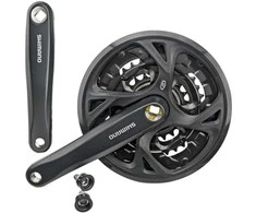 Priekinis žvaigždžių blokas Shimano ALTUS FC-M371-48T 170MM 9-speed juodas-48X36X26T