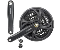 Priekinis žvaigždžių blokas Shimano ALTUS FC-M371-48T 170MM 9-speed juodas-48X36X26T