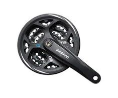 Priekinis žvaigždžių blokas Shimano ALTUS FC-M371-44T 175MM 9-speed juodas-44X32X22T