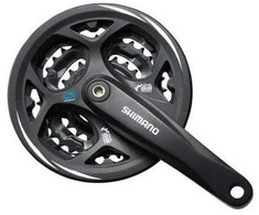 Priekinis žvaigždžių blokas Shimano ALTUS FC-M371-44T 175MM 9-speed juodas-44X32X22T