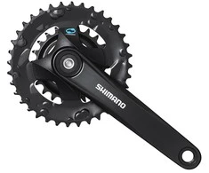 Priekinis žvaigždžių blokas Shimano ALTUS FC-M315-2 175MM 7/8-speed juodas-36X22T