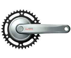 Priekinis žvaigždžių blokas Shimano Nexus FC-C6000 170mm 1-speed sidabrinis-38T