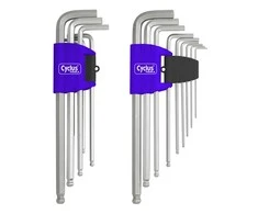 Raktų komplektas Cyclus Tools Imbus Hexagon ball-end 9 pcs. with holder (720559)