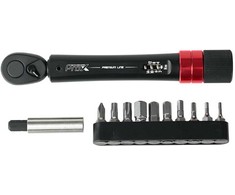 Raktų komplektas ProX Premium Line with dynamometer 2-14Nm 12-parts juodas