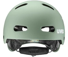 Šalmas Uvex kid 4 style bam moss žalias-papaya matt-51-55CM
