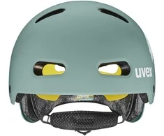 Šalmas Uvex kid 4 style MIPS spray sage žalias matt-55-58CM