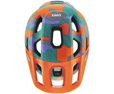Šalmas Uvex react jr. papaya camo matt-52-56CM