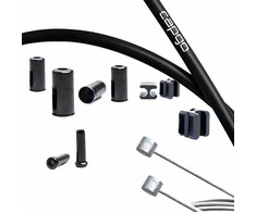 Stabdžių troselių komplektas Capgo BL stainless Shimano MTB juodas