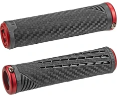 Vairo rankenėlės ODI CF v2.1 Lock-On Juodas/Raudona-Raudona