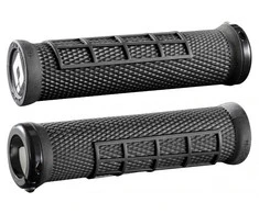 Vairo rankenėlės ODI Elite Flow V2.1 Lock-On, Juodas/Juodas