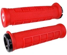 Vairo rankenėlės ODI Elite Pro V2.1 Lock On Bright Raudona-Juodas