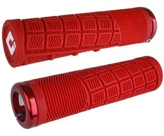 Vairo rankenėlės ODI Reflex v2.1 Lock-On MTB 135mm Baltas/Raudona