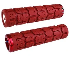 Vairo rankenėlės ODI Rogue v2.1 MTB Lock-on 135mm Baltas/Dark red