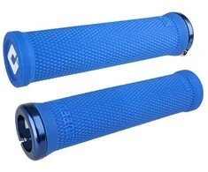 Vairo rankenėlės ODI Ruffian v2.1 MTB 30mm OD Lock-on 135mm Baltas/Mėlyna